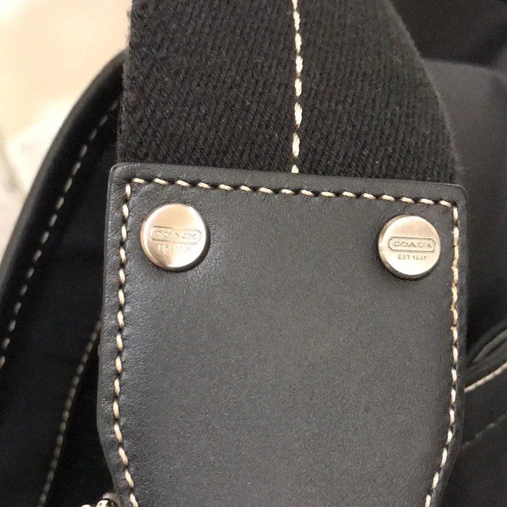 Coach Unisex Messenger Bag Black